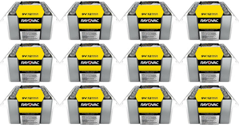 Rayovac Ultra Pro 9 Volt Alkaline Batteries (144 Pieces)