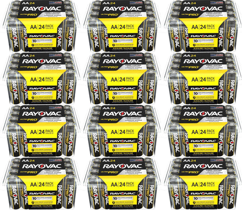 Rayovac Ultra Pro AA Alkaline Batteries (288 Pieces)