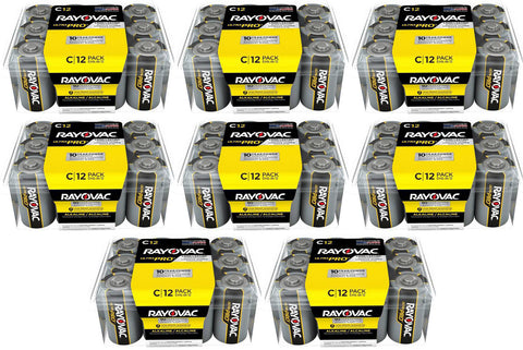 Rayovac Ultra Pro C Alkaline Batteries (96 Pieces)