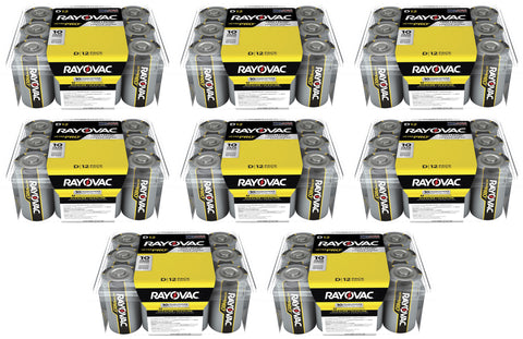 Rayovac Ultra Pro D Alkaline Batteries (96 Pieces)