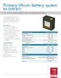 Saft BA-5590 B/U - BA-5590/U Battery