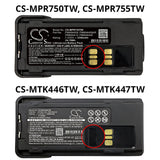 Motorola PMNN4406 Battery Replacement for Two Way Radio (3350mAh)