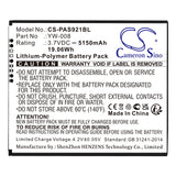 Cameron Sino CS-PAS921BL Battery