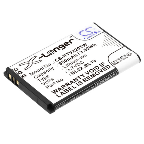 Retevis BL22 Battery Replacement for Two Way Radio