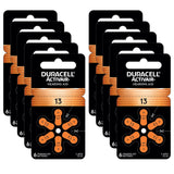 Duracell Size 13 Hearing Aid Batteries - DA13B6 EasyTab - 60 Battery Box