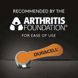 Duracell Size 13 Hearing Aid Batteries - DA13B6 EasyTab - 60 Battery Box