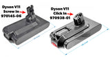 Dyson 970938-01 Battery Replacement for Cordless Vacuum - CLICK IN VERSION