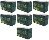 CSB EVX 1272 F1 Battery - 12 Volt 7.2 Amp Hour - .187" Terminals - 10 Pieces