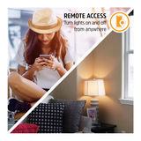 Energizer Connect Light Bulb Smart Wi-Fi A19 LED White and Multi-Color RGB - 4 Pack