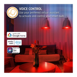 Energizer Connect Light Bulb Smart Wi-Fi A19 LED White and Multi-Color RGB - 4 Pack