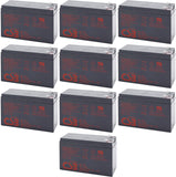 CSB GP1272 Battery - 12V 7.2Ah AGM - .187" Terminals - GP 1272 - 10 Pieces