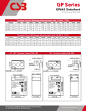 CSB GP645 Battery - 6V 4.5Ah AGM .187" Terminals