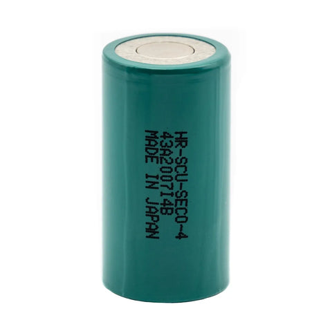 FDK HR-SCU Battery - 1.2V 3000mAh Sub C NiMH (Flat Top)