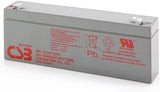 CSB HRL1210WF2FR Battery - 12V 2.3Ah AGM .250" Terminals - HRL 1210W F2FR - 16 Pieces