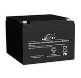 Leoch LP26-12 Battery - 12V 26Ah AGM - Nut & Bolt Terminals