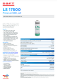 Saft LS17500 Battery - 3.6V A Cell Lithium