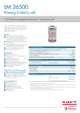 Saft LM26500 Battery - 3.6V C Cell Lithium