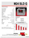 MK M24 SLD G Battery - 12V 73.6Ah AGM Battery - Nut & Bolt Terminals