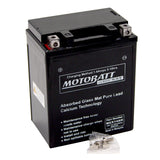 Motobatt MCX14AH Battery - Sealed AGM Classic Black