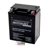 Motobatt MCX14AHL Battery - Sealed AGM Classic Black