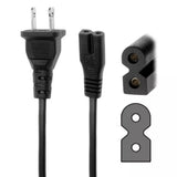 6 Ft Power Cord Polarized Polarized 2-Contact Female 2-Contact AC Male US New