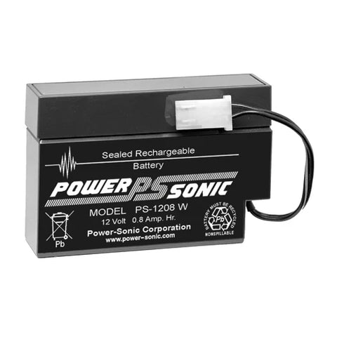 Interstate SLA1000 Battery Replacement - 12 Volt 0.8 Amp Hour w/Connector