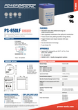 Power Sonic PS-650 LF Battery - 6 Volt 5 Amp Hour - Fast On Terminals - 20 Pieces