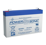 Panasonic LC-R067R2P Battery Replacement - 6 Volt 7.2 Ah (.187" Terminals)