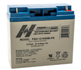 Panasonic LC-X1220P Battery Replacement - 12 Volt 20 Ah