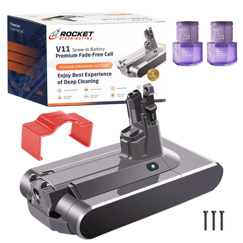 Dyson V11 Battery Replacement for Cordless Vacuum - SCREW IN VERSION