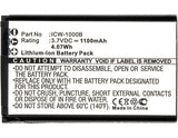 UniData ICW-1000B Battery Replacement for Cordless Phone