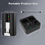 Ring Video Doorbell Camera Battery - 2 Pack & Charger - 7200mAh Rechargeable