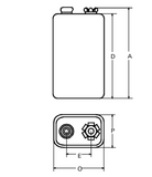 Varta V7/8H Battery - Recharge Accu Power 200mAh