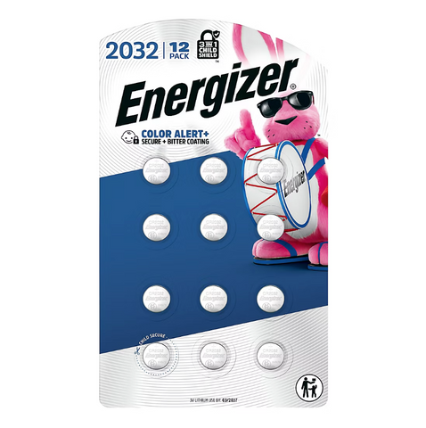 Energizer 2032 Lithium Batteries - 3V (12 Pack)