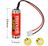 Maxell ER6C Battery w/RD-0109 Connector OEM Original - 20 Pieces