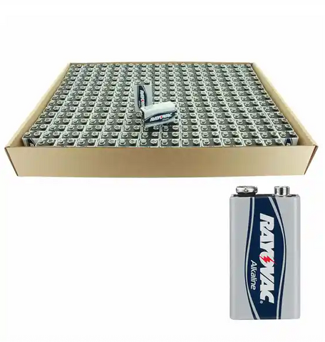 Rayovac A1604 - BK210 9 Volt 9V Battery - 210 Pieces