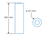 Electrochem 3B0064-TC - BCX85AA Battery - High Rate AA with Terminal Cap