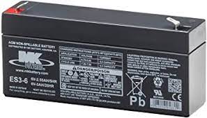 MK ES3-6 Battery - 6V 3Ah Sealed AGM