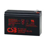 CSB HR1224WF2F1 Battery - 12V 6Ah AGM .187"/.250" Terminals - HR 1224W F2F1