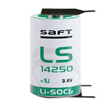 Saft LS14250-3PF Battery - 3.6V Lithium LI-SOCI2
