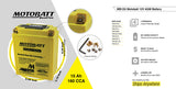 Motobatt MB12U Battery - 12V 15Ah 160CCA Sealed AGM