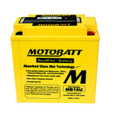 Motobatt MB16U Battery - 12V 20Ah 250CCA Sealed AGM
