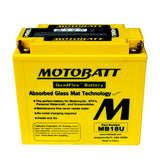 Motobatt MB18U Battery - 12V 22.5Ah 280CCA Sealed AGM