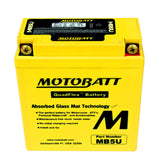 Motobatt MB5U Battery - 12V 7Ah 90CCA Sealed AGM