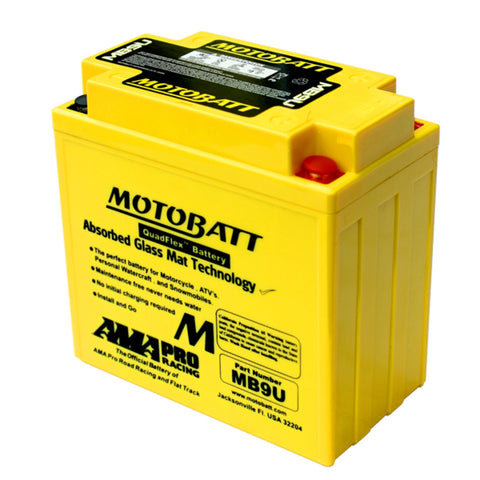 Motobatt MB9U Battery - 12V 11Ah 140CCA Sealed AGM