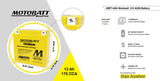 Motobatt MBT14B4 Battery - 12V 13Ah 180CCA Sealed AGM