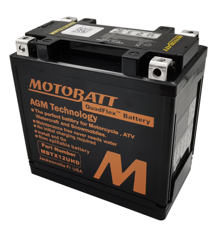 Motobatt MBTX12UHD Battery - 12V 14Ah 200CCA Sealed AGM