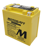 Motobatt MBTX16U Battery - 12V 19Ah 270CCA Sealed AGM
