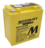 Motobatt MBTX16U Battery - 12V 19Ah 270CCA Sealed AGM