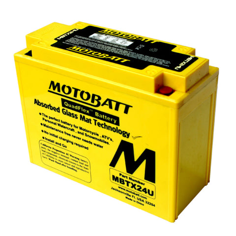 Motobatt MBTX24U Battery - 12V 25Ah 350CCA Sealed AGM